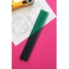 CM Designs Green Ruler for Quilting Rotary Cutting with Seam