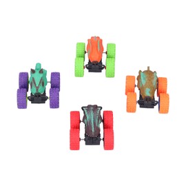 4pcs Model Cars Mini Cute Different Colors Simulation Dinosaur Shape Plastic Pull Back Car Toy for Boys Toys GiftsDinosaur Car Model