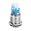 Larcele JSANKG-08 Momentary Metal Button with Light Indicator, DIY On/Off