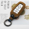 Tautrophen Key Fob Cover Genuine Leather Compatible with Ford Explorer