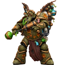 JOYTOY Warhammer 40K Death Guard Biologus Putrifier with Injector Pistol and Hyper Blight Grenades, 1:18 Action Figure Mecha Joy Toy Collection Model Gift, Height 4.88 inch