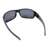 Mens Polarized Biker Wrap Around Plastic Rectangle Sport Sunglasses (shiny