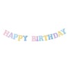 Happy Birthday Garland, 14-Piece Colourful Happy Birthday Banner Set, Colourful