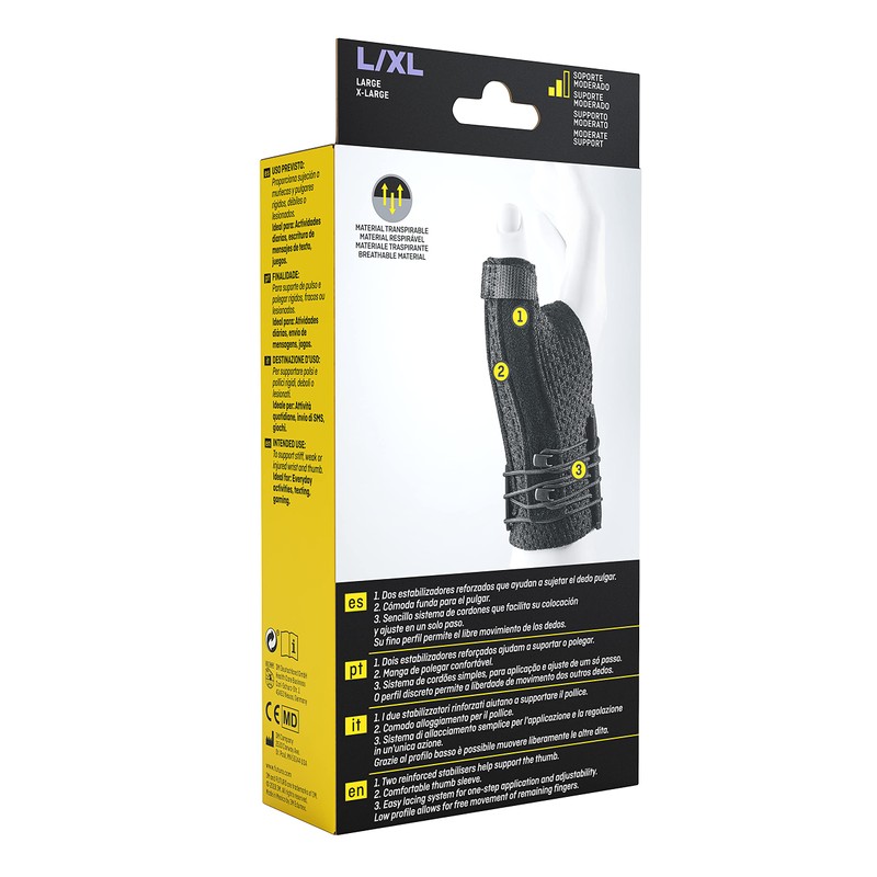 FUTURO Deluxe Thumb Stabilizer - Black - Stabilizes and Supports