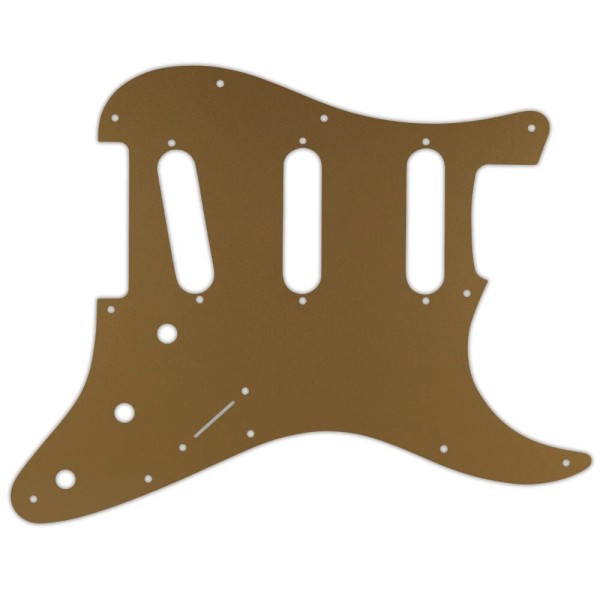 wd Pickguard For Fender VooDoo Jimi Hendrix Stratocaster gold/clear/gol