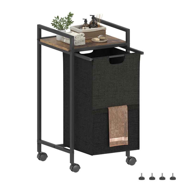 Laundry Hampers,Laundry Basket， Laundry Sorter with Top Shelf & Removable