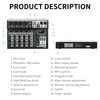XTUGA KP6 6 Channel Audio Mixer, 16-Bit DSP Effect USB