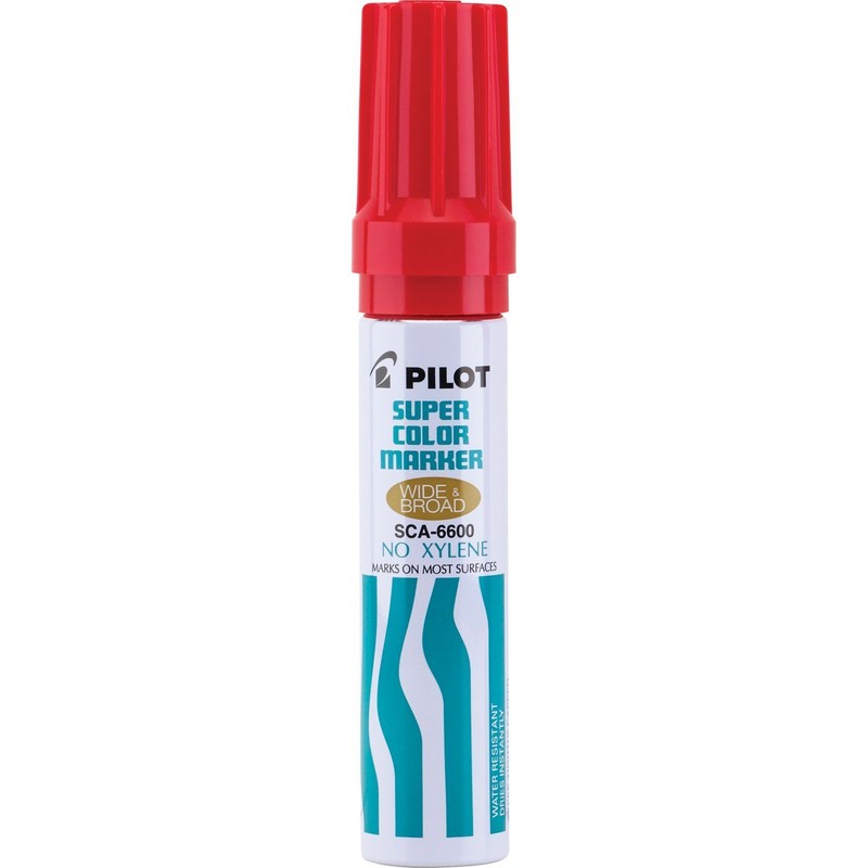 Pilot Super Color Jumbo Permanent Markers, Extra Wide Chisel Point,
