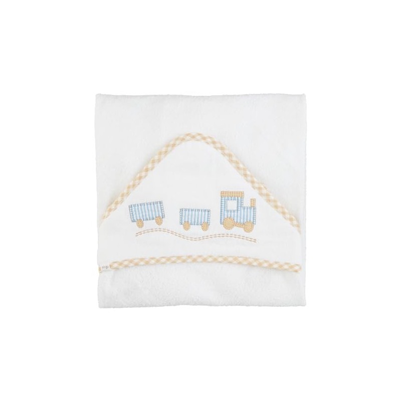 Mud Pie Kids Train Hooded Towel; 30" X 30"