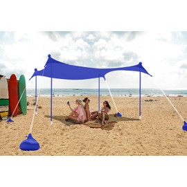 ABCCANOPY Beach Portable Sun Shelter for Beach, Camping Trips (10x9 FT, Blue)