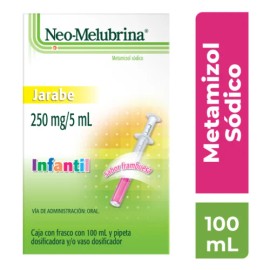 Neo-Melubrina 250 Mg Jarabe Infantil Sabor Frambuesa 100 Ml