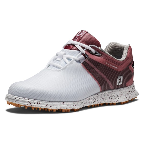 Foot Joy Femme Pro|SL Sport Chaussures de Golf, Blanc, Noir, Bordeaux, 37 EU