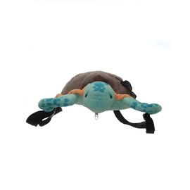 SIP WITH ME SRM Entertainment Plush Mini Backpack w/Adjustable Strap, Plushie Stuffed Animal Backpack, Cute Backpacks,14 Inch (Sealife Sea Turtle)