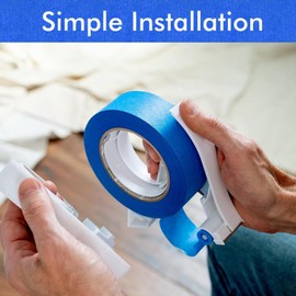 Masking Paint Tape Applicator, Portable Masking Paint Tape Dispenser Cutter Tightly Seals Tape onto Various Surfaces for Painting Trim Door Frames