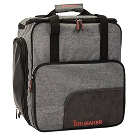 BRUBAKER Ski Boot Bag for Boots, Helmet, Gear and Apparel - Gray