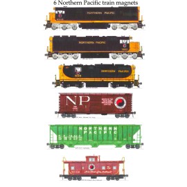 Northern Pacific Freight Train 6 magnets Andy Fletcher