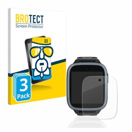 BROTECT Protective Glass for Xplora XGO3 / Kidzi / Let's Go (Pack of 3) Protective Film Tempered Glass [Extremely Scratch-Resistant 9H, Anti-Fingerprint