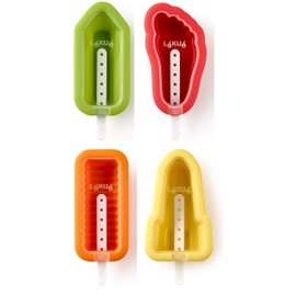 Lékué 3400231S01U150 Lékué Ice Cream Mould Iconic 4 Pieces,