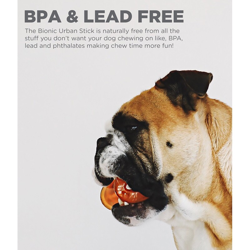 Bionic Dog Stick Toy, Orange, Small, 0.18 kg