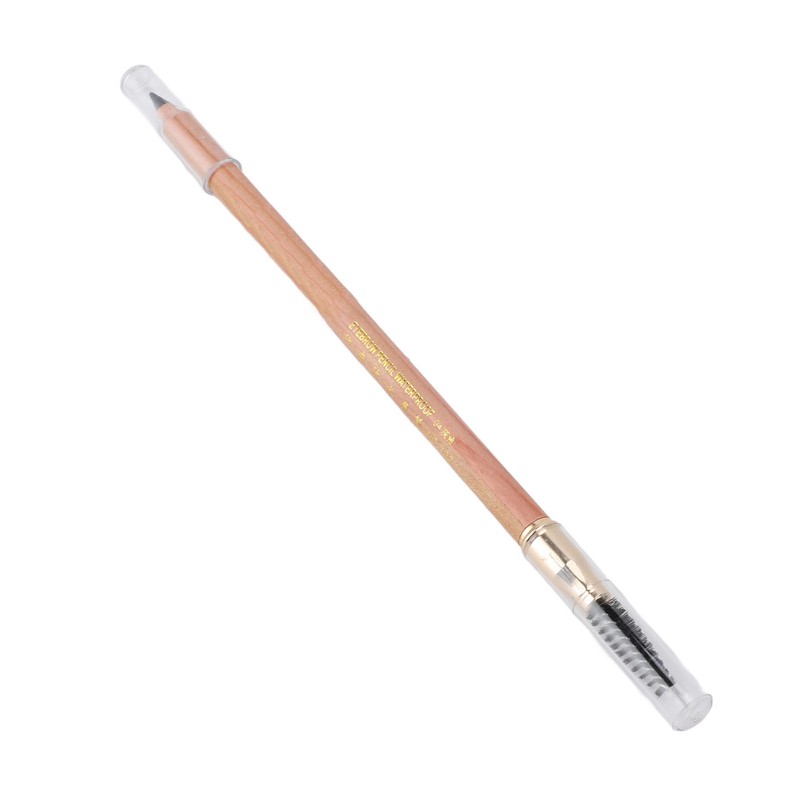 4pcs Eyebrow Pencil Double Head Eyebrow Makeup Pen Wood Handle
