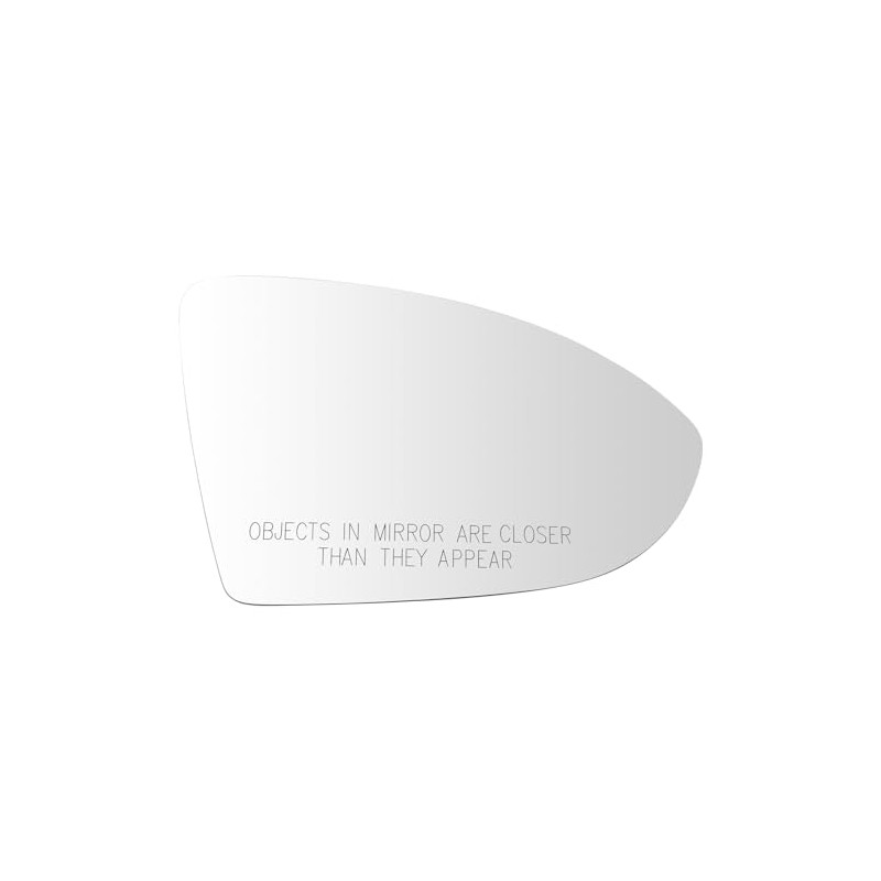TRQ Right Mirror Glass Compatible with 2015-2021 Volkswagen Golf 2015-2019