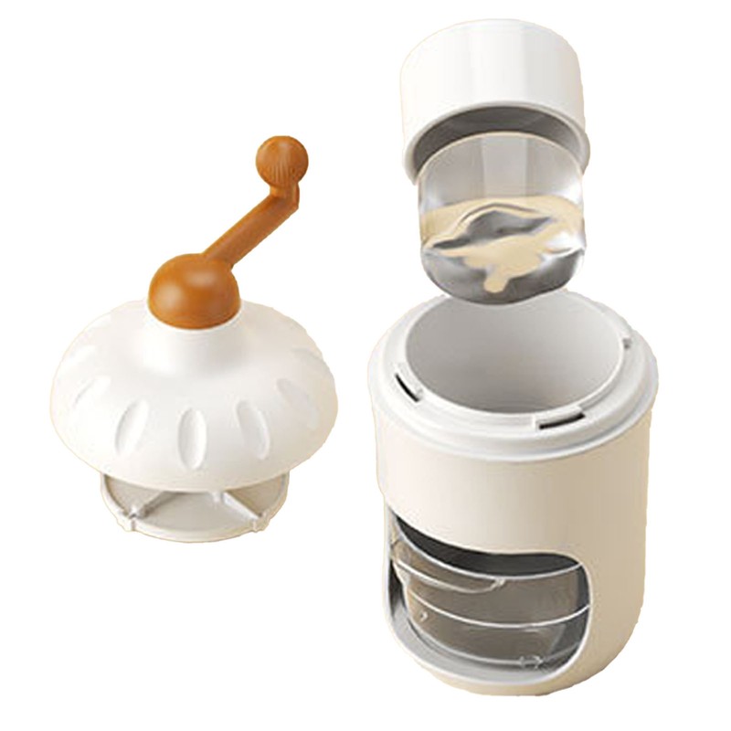 Hand Crank Shaved Ice Machine Stainless Steel Blades Safe Portable