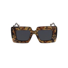 Zealous "Wine" Sunglasses for Women: Stylish Square Frames with UV400 Protection and Luxurious Acetate Design (Light Demi with Black Lens)