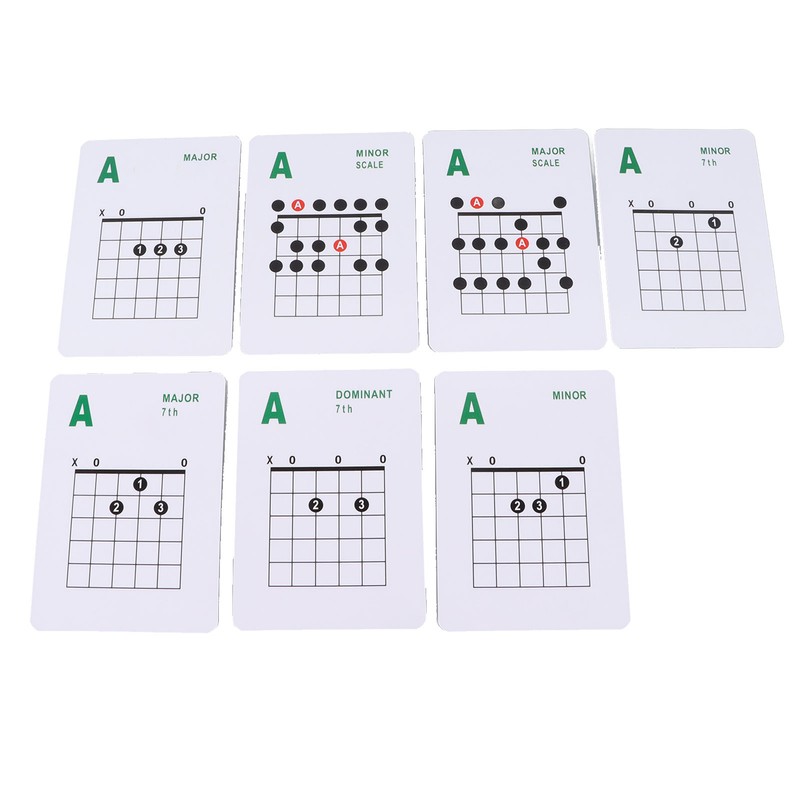 Guitar Chords Card 49 Sheets 6 String Acoustic Electric Guitar
