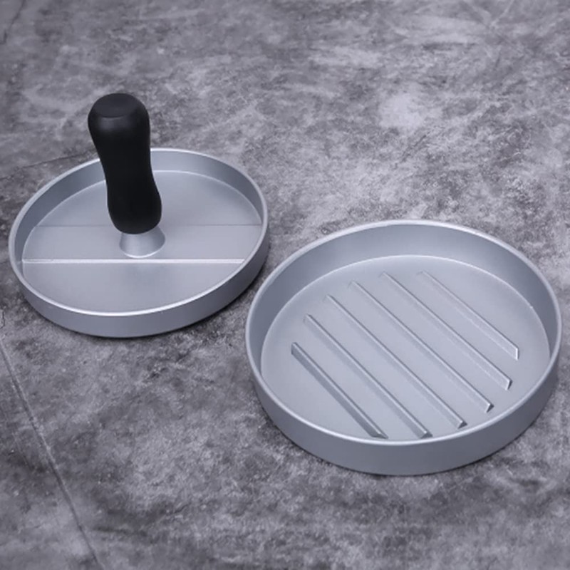 ANCLLO Burger Press, Aluminum Hamburger Patty Maker Non Stick Patty