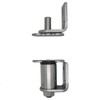 S7512 Commercial Grade Gravity Double Action Pivot Hinge - Saloon Door Hinges, Swinging & Cafe Doors, Heavy Duty Hardware with Non-Hold Open Feature and Cafe Door Hinge (Satin Chrome,1 Pack)