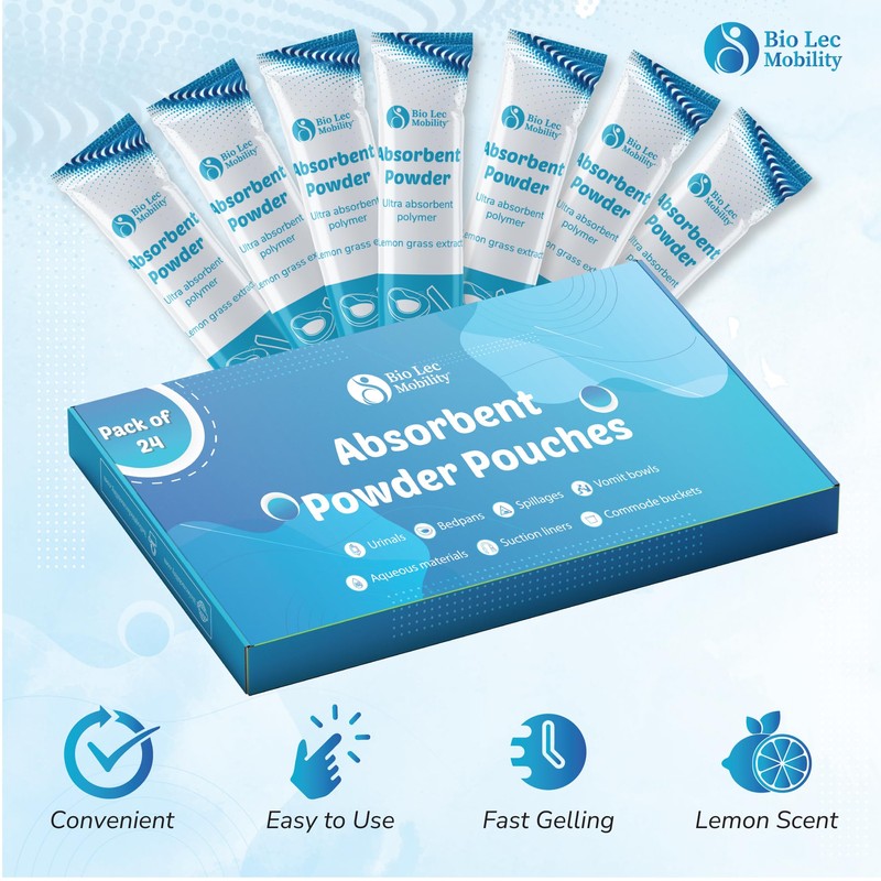 Bio-Lec Mobility Absorbent Pouches | Individual Satchets | Pack of