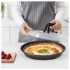 Pie Dish with lid Black, Assembled Size: Width: 31 cm,