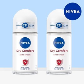 Nivea Deodorant Roll-on Dry Comfort 50ml 2 Pieces / 니베아 데오드란트 롤온 드라이컴포트 50ml 2개