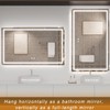 24"x32" LED Bathroom Mirror with Front Lights, Dimmable Vanity Mirror