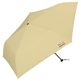 Wpc. ZA007-911-102 Parasol IZA Type Light & SLIM Beige Folding Umbrella, 21.7 inches (55 cm), Unisex, Lightweight, 6.7 oz (190 g), Light Blocking, 100% UV Protection, Lightweight, Slim, Compact,