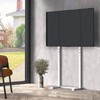 unho Universal Against The Wall TV Stand Floor: Free Standing