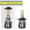 Flygun 2 PCS H4 Car LED Headlight Bulb Retainers, Nylon