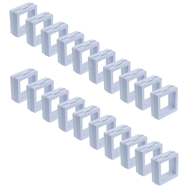 Coshar 20PCS 3D Floating Frame Coin Display Case, Clear PE