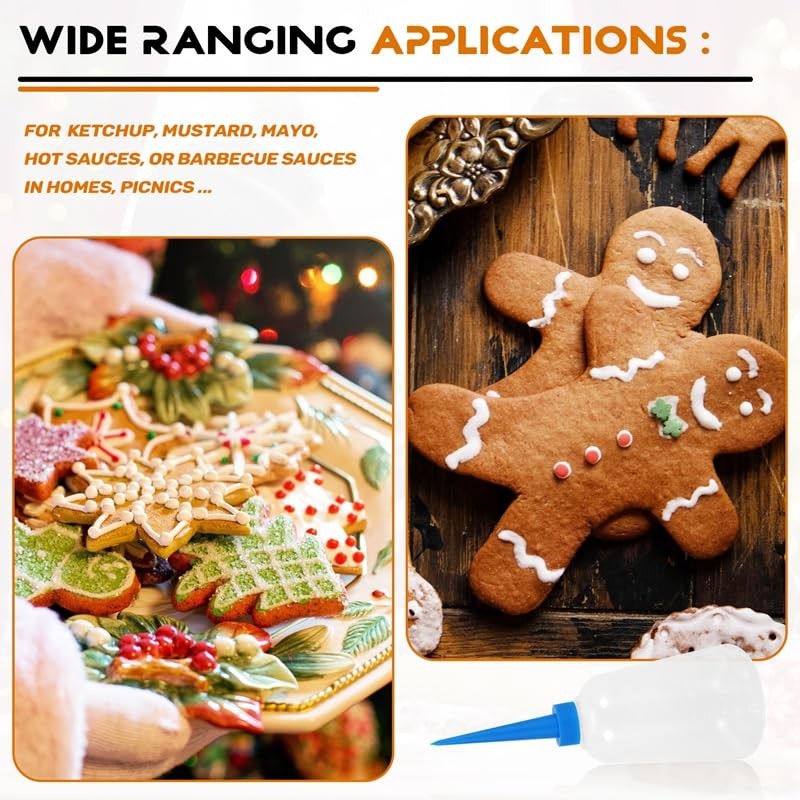 Daiilg 250ml Clear White Blue Plastic Liquid Glue Applicator Bottle