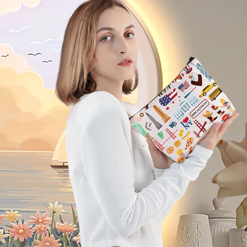 LEVLO USA - Bolsa de cosméticos de viaje para regalo