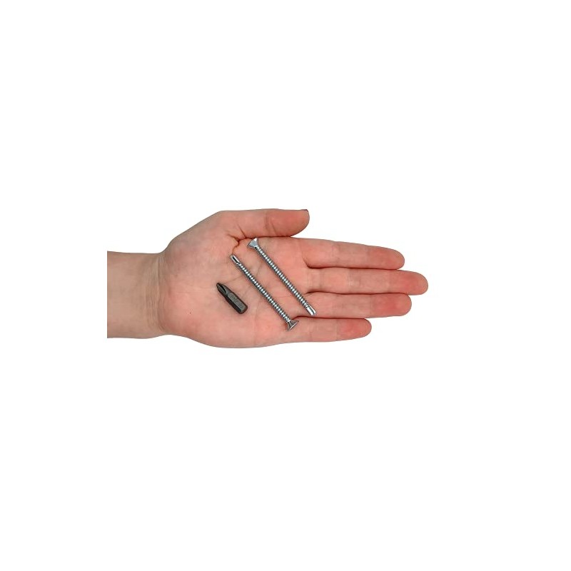 Pack of 50 DIN 7504 P Galvanised Steel 4.8 x