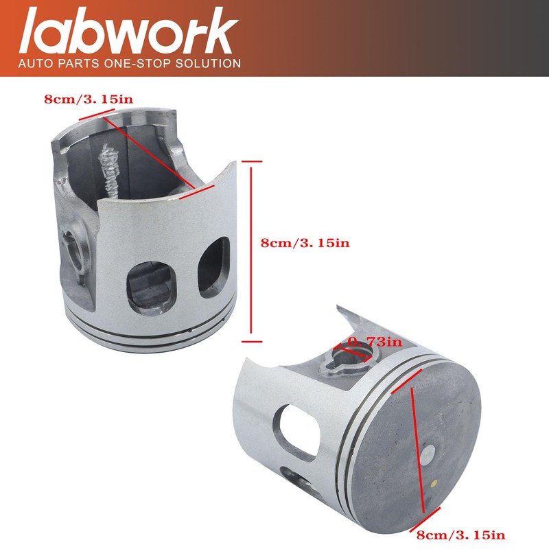 labwork Top End Kit Piston Gaskets Replacement for Polaris Scrambler