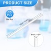 PATIKIL 15pcs High Boron Silicate Glass Stick 5.9" Length 8mm