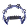 Musical Tambourine Plastic Stainless Steel Clear Crisp Sound Lightweight Percussion