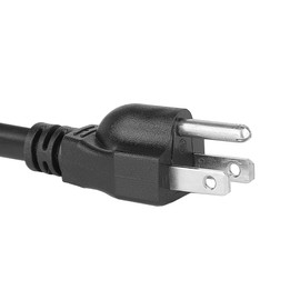 3.3Feet Nema 5-15P to IEC C5 Right Angle Power Cord, US 3-Prong Male to C5 Mickey Mouse 3-Prong Power Cord, IEC C5 Power Cord