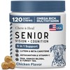 Senior Dog Vision and Cognition Chews - 120 Soft Chews