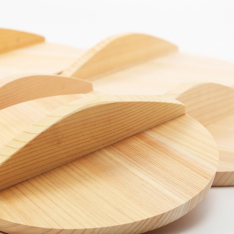 TIKUSAN Wooden Cooking Drop Lid Otoshibuta Made in Japan (6.3")