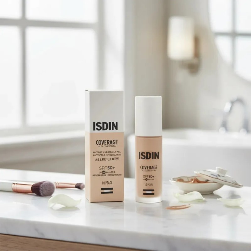 Base De Maquillaje Coverage 1.0 Pearl 30ml Isdin
