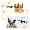Dishwasher Magnet Clean Dirty Sign - Cosmisun Chicken Clean Dirty