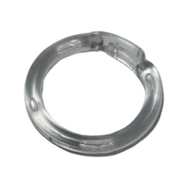 DMSE Wholesale Plastic Split Ring Curtains Roman Shades Valances (Clear, 25 Pack)